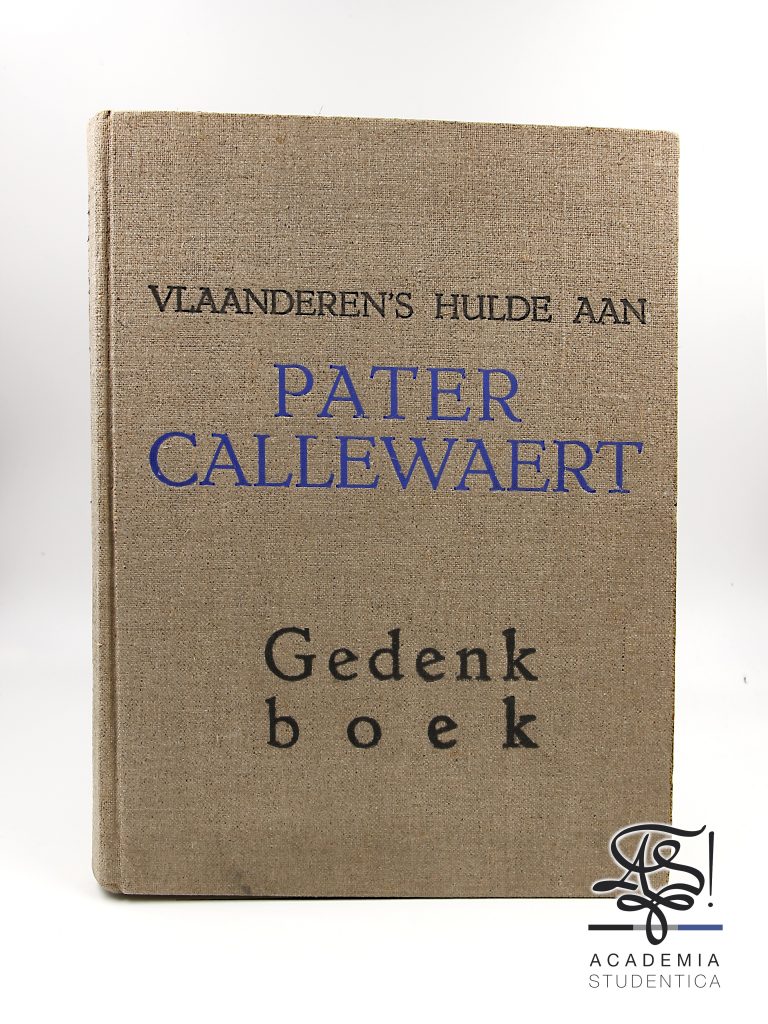 Brouns-Theo-Vlaanderens-Hulde-aan-Pater-Callewaert-Gedenkboek-Drukkerij-Steenlandt-Belgium-Kortrijk-1936