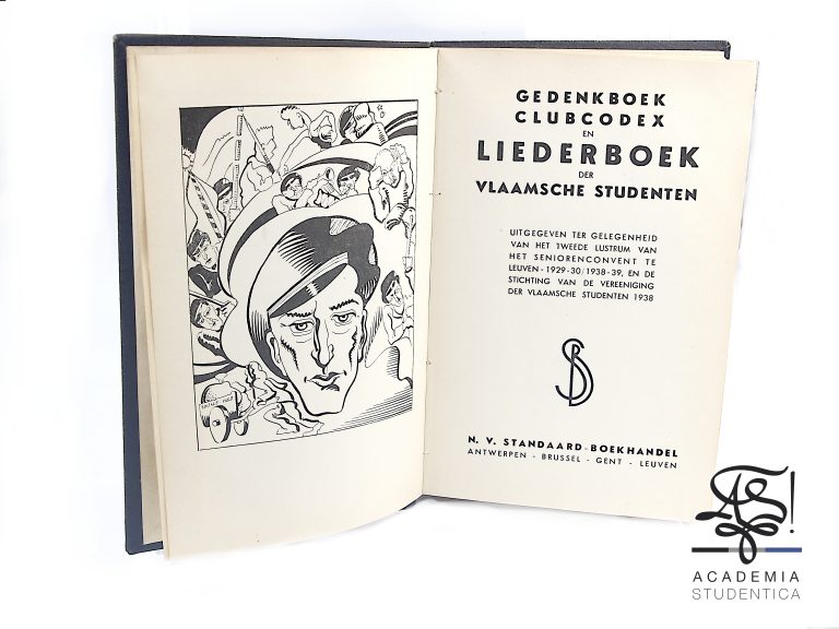 SK-Leuven-KVHV-Leuven-Gedenkboek-Clubcodex-en-Liederboek-der-Vlaamsche-Studenten-N